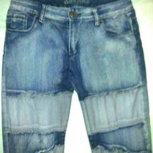 Bam Boo Ladies Patchwork Jeans